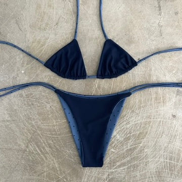 Bikini Set - Steel Polka
