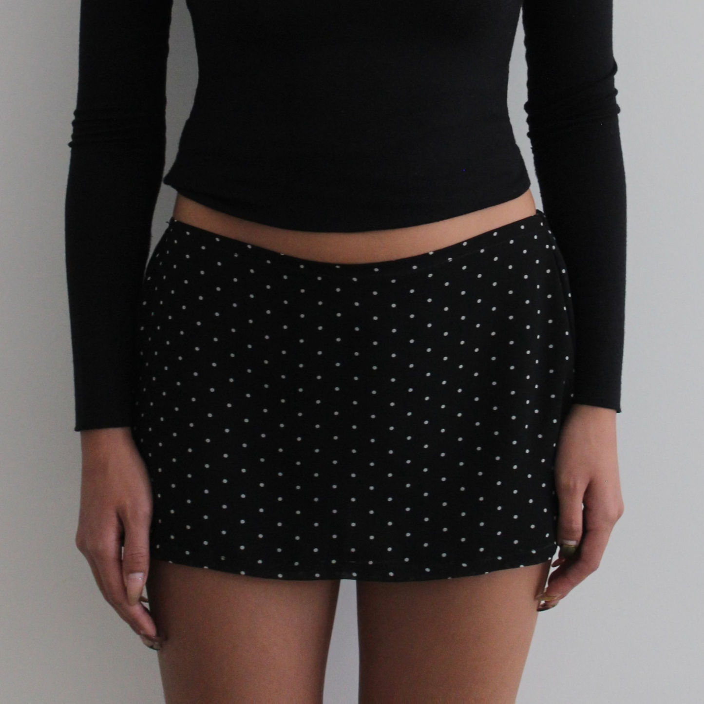 Vivian Mini in Black Polka