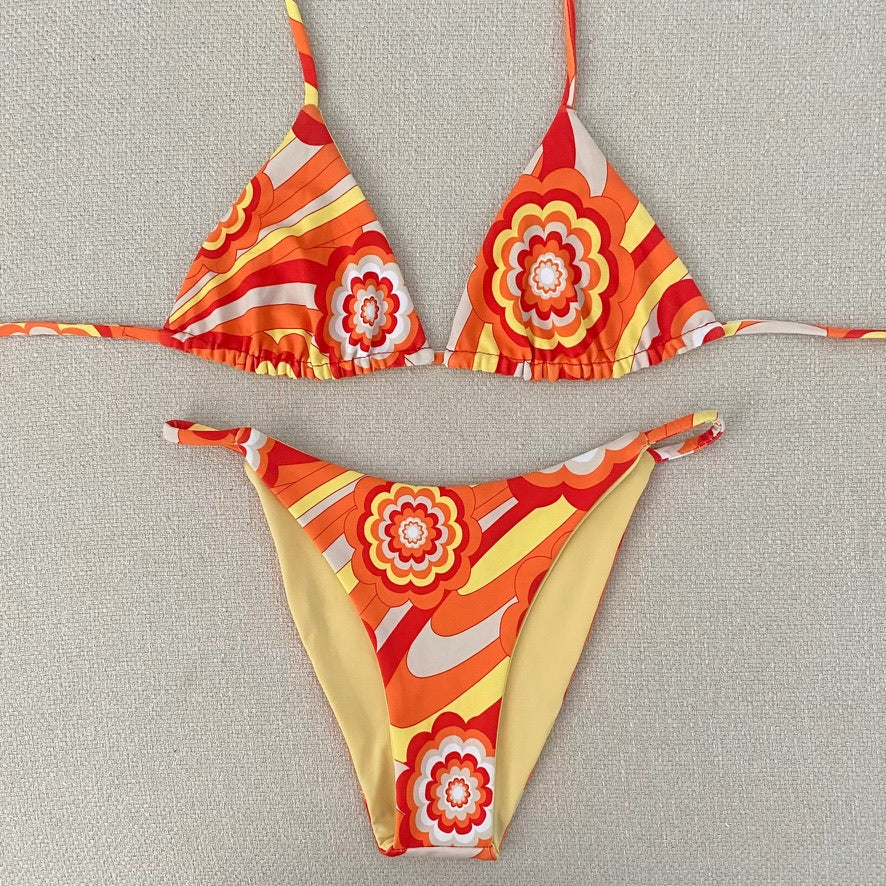 Bikini Set - Orange Floral