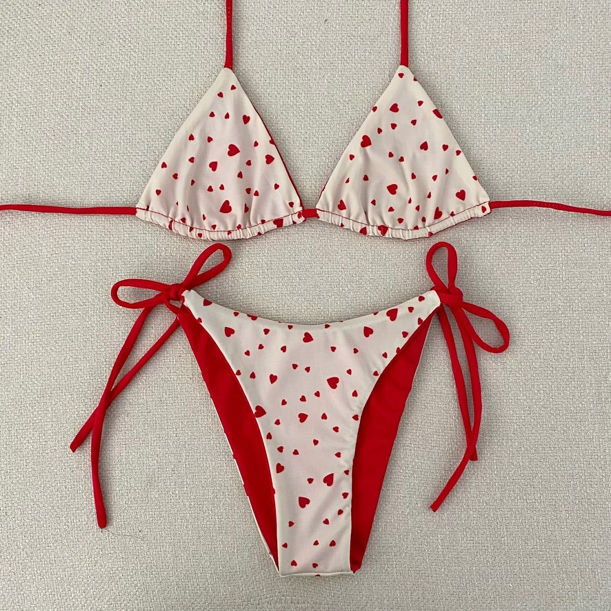 Bikini Set - Red/Heart
