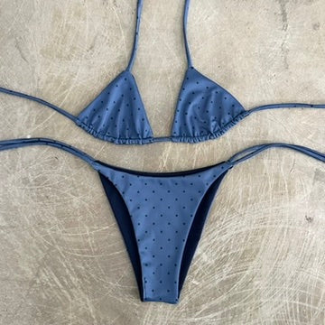 Bikini Set - Steel Polka