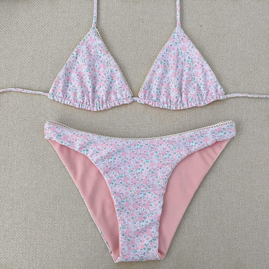 Bikini Set - Pink Floral(lace)