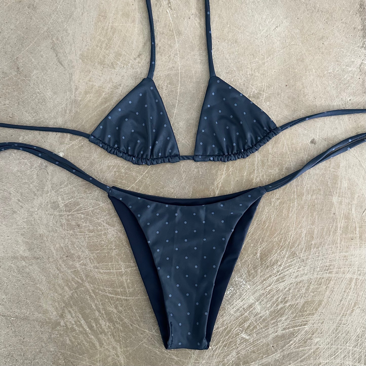 Bikini Set - Navy Polka