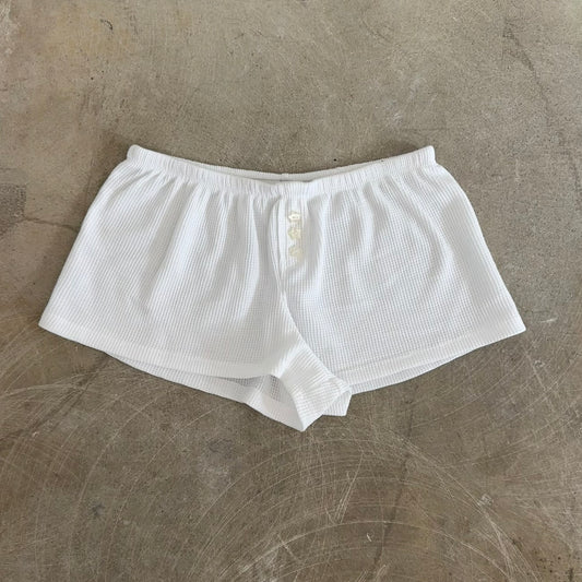 Hannah Shorts - White Waffle