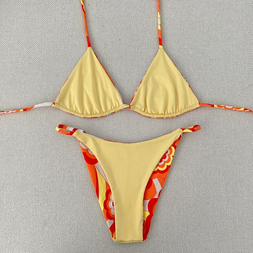 Bikini Set - Orange Floral