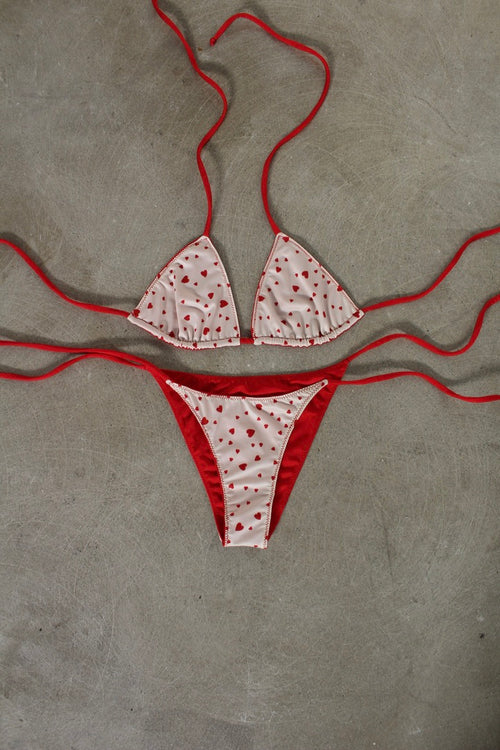Bikini Set - Red/Heart