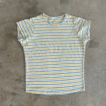 Kira Top - Blue/Yellow Stripe