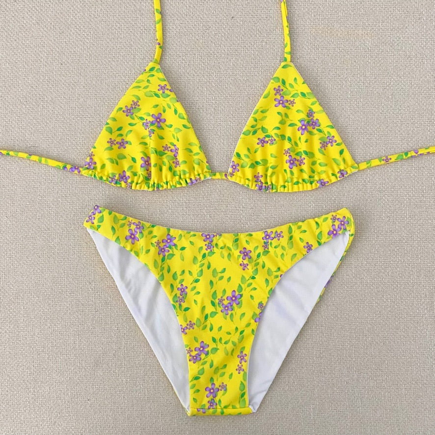 Bikini Set - Yellow Floral