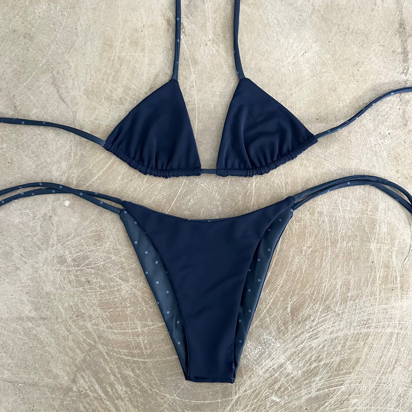 Bikini Set - Navy Polka