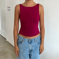 Sarah Top in Magenta