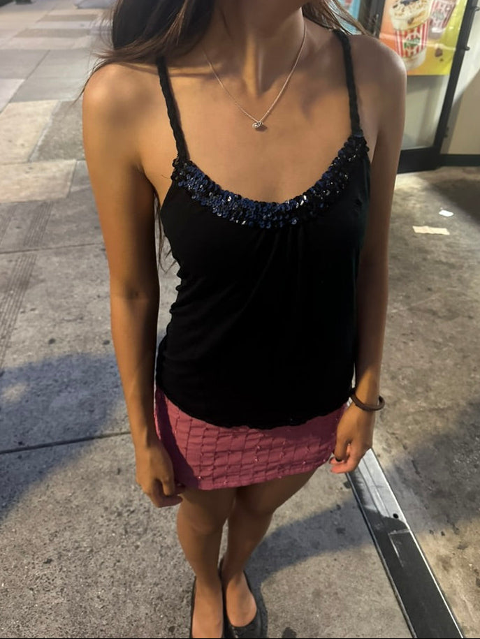 Vivian Mini in Mauve Sequin
