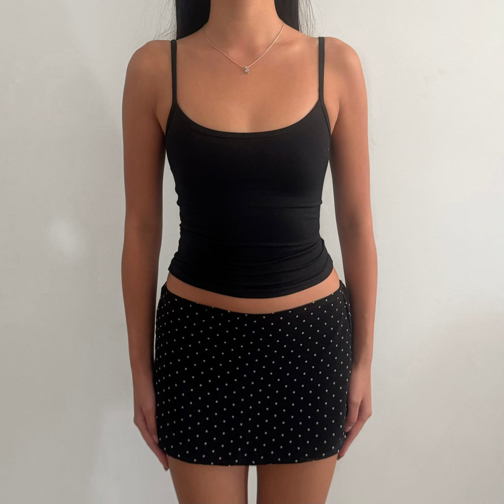 Vivian Mini in Black Polka